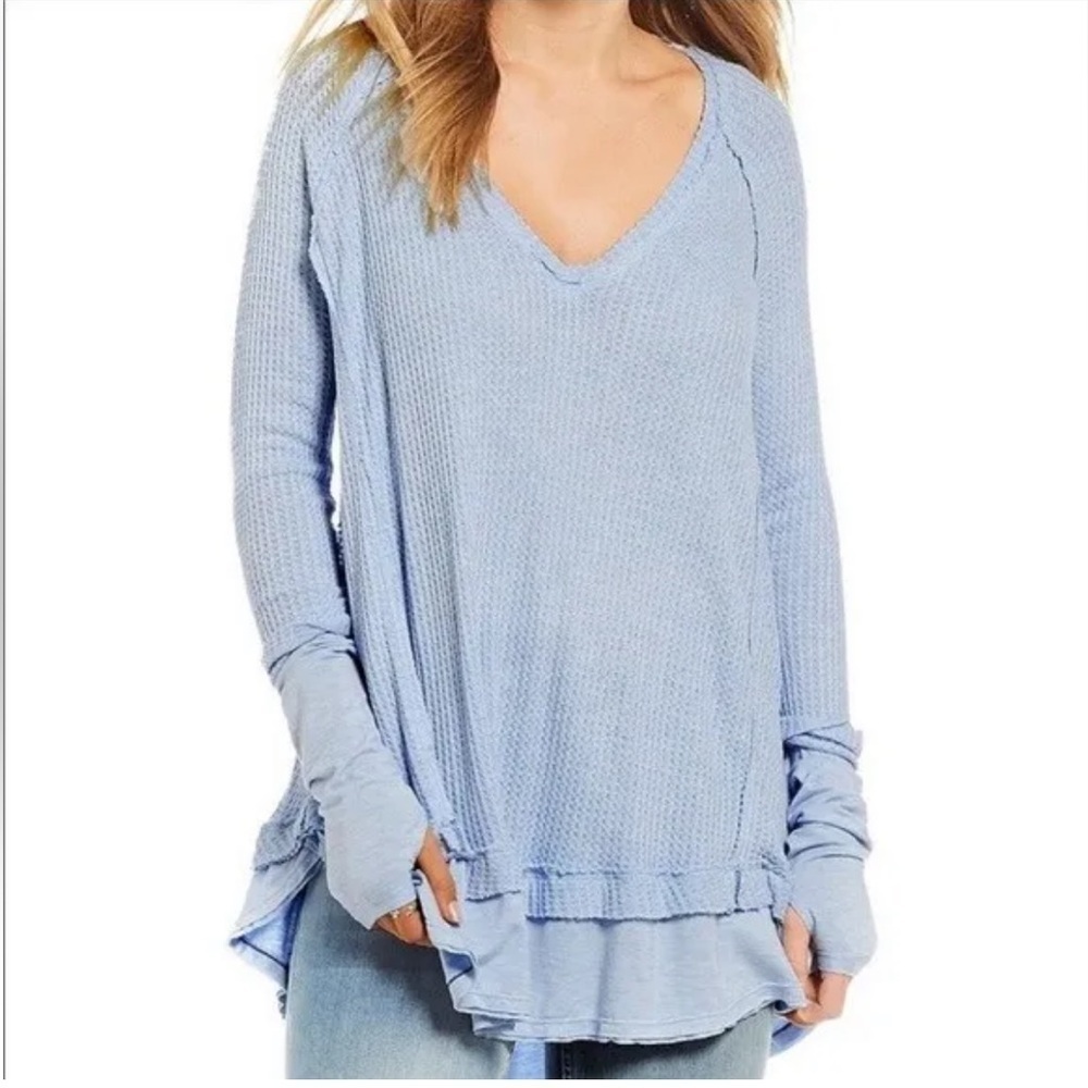 We The Free Laguna Thermal Tunic Oversized Top Size XS Bin 39